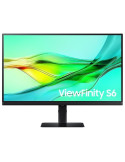 Monitor Profesional Samsung ViewFinity S6 S27D600UAU 27"/ QHD/ Regulable en altura/ Negro