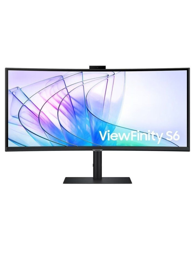 Monitor Profesional Ultrapanorámico Curvo Samsung ViewFinity S6 S34C652VAU 34"/ UWQHD/ Webcam/ Multimedia/ Regulable en Altura/ 