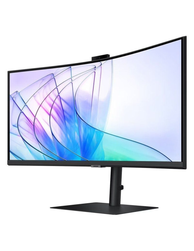 Monitor Profesional Ultrapanorámico Curvo Samsung ViewFinity S6 S34C652VAU 34"/ UWQHD/ Webcam/ Multimedia/ Regulable en Altura/ 
