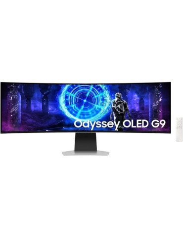 Monitor Gaming Ultrapanorámico Curvo Samsung Odyssey OLED G9 S49DG954SU 49"/ Dual QHD/ 0.03ms/ 240Hz/ OLED/ Multimedia/ Regulabl