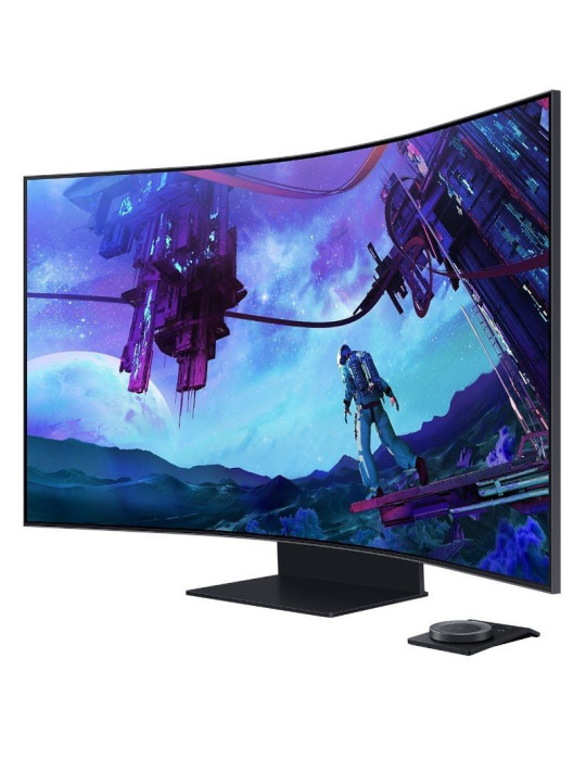Monitor Gaming Curvo Samsung Odyssey Ark S55CG970NU 55"/ 4K/ 1ms/ 165Hz/ VA/ Regulable en altura/ Smart TV/ Multimedia/ Negro