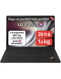 Portátil LG Gram 16UD55U-G.AX85BN Ryzen AI 7 445/ 32GB/ 512GB SSD/ 16"/ Sin Sistema Operativo