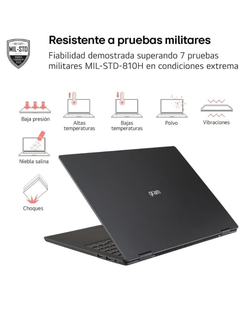 Portátil LG Gram 16Z90TL-G.AU88BN Intel Core Ultra 7-258V/ 32GB/ 1TB SSD/ 16"/ Win11