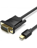 Cable Conversor Vention HFDBH/ Mini DisplayPort Macho - VGA Hembra/ 2m/ Negro