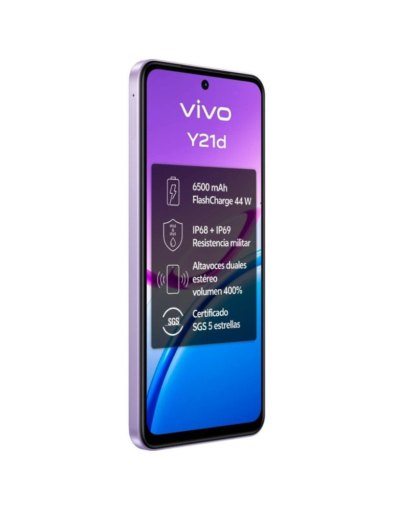 Smartphone Vivo Y21d 4GB/ 128GB/ 6.68"/ Púrpura