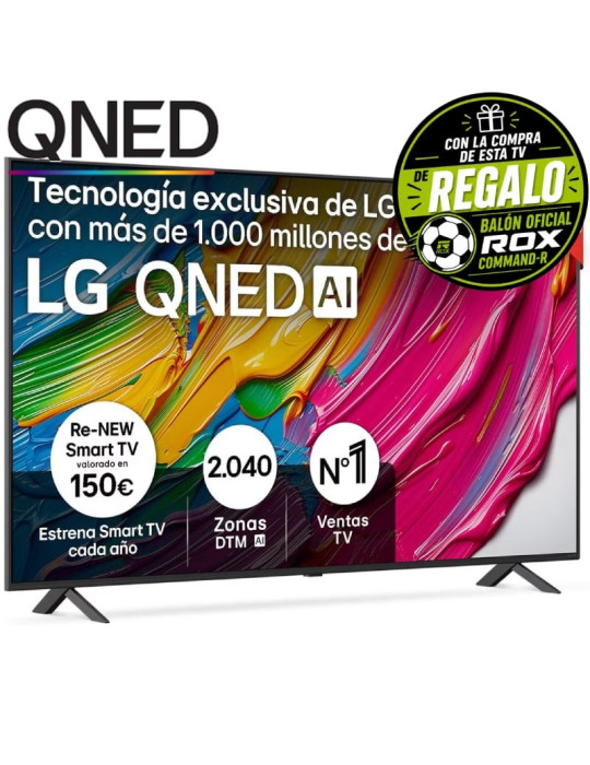Televisor LG QNED AI QNED80 65QNED80A6A 65"/ Ultra HD 4K/ Smart TV/ WiFi