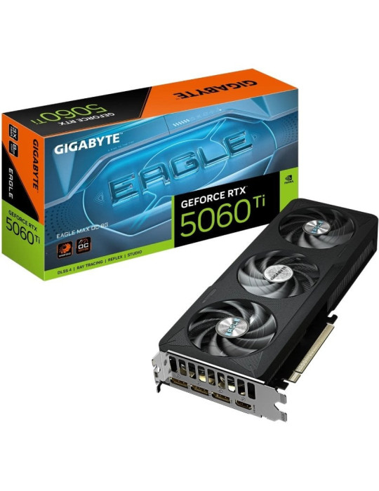 Tarjeta Gráfica Gigabyte GeForce RTX 5060 Ti EAGLE MAX OC/ 8GB GDDR7