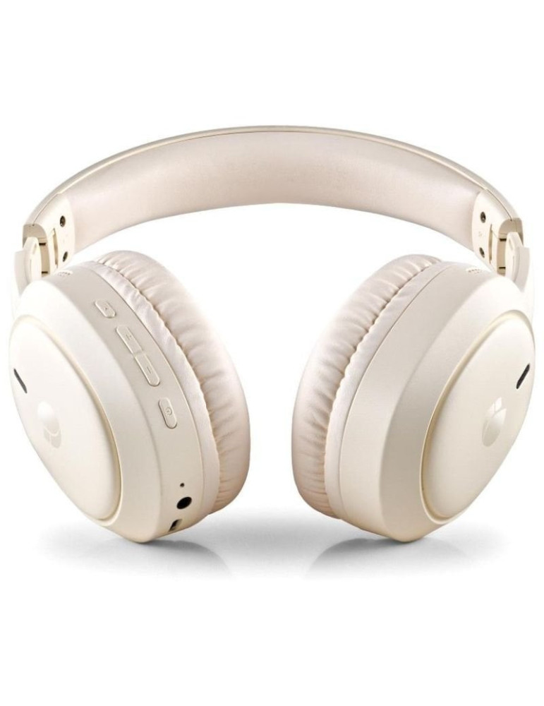 Auriculares Inalámbricos NGS Artica Tempest/ con Micrófono/ Bluetooth/ Beige