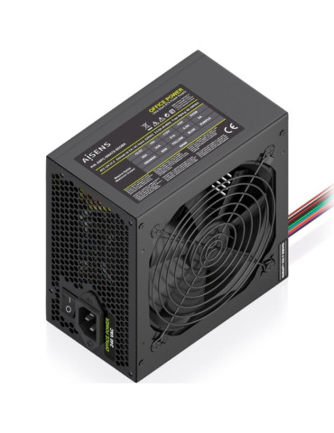 Fuente de Alimentación Aisens ASPC-500ATX-SEOBK/ 500W/ Ventilador 12cm