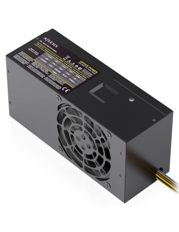 Fuente de Alimentación TFX Aisens ASPC-500TFX-PSEBK/ 500W/ Ventilador 8cm 2