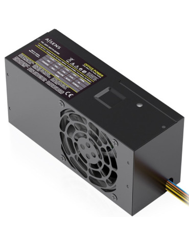 Fuente de Alimentación TFX Aisens ASPC-500TFX-SEOBK/ 500W/ Ventilador 8cm 2