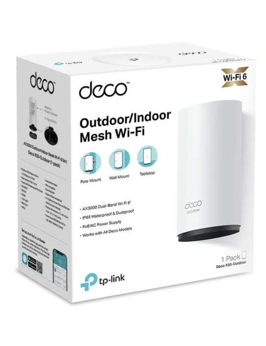 Sistema Mesh TP-Link Deco X50-Outdoor 3000Mbps/ 2.4GHz 5GHz