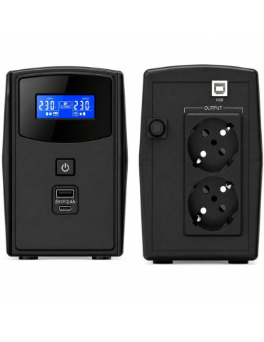 SAI Línea Interactiva Phasak SIRIUS 800 VA Interactive/ 800VA-480W/ 2 Salidas/ Formato Torre 2