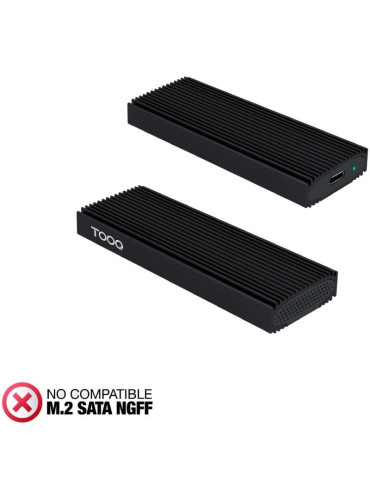 Caja Externa para Disco SSD M.2 NVMe TooQ TQE-2230B/ USB 3.1 2