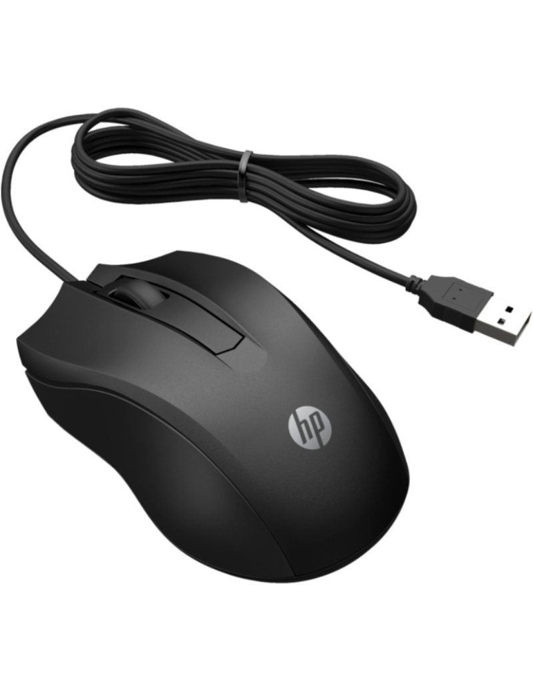 Ratón HP 105/ Hasta 1600 DPI/ Negro