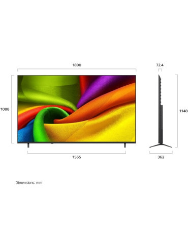 Televisor LG NanoCell 85NU850B6LA 85"/ Ultra HD 4K/ Smart TV/ WiFi/ Negro 2