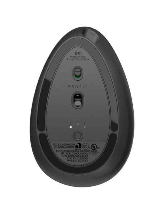 Ratón Vertical Inalámbrico Logitech Vertical MX/ Batería recargable/ Hasta 4000 DPI