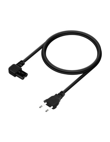 Cable Alimentación Forma 8 Aisens A132-0598/ CEE7/16 Macho - C7 Hembra/ Hasta 1500W/ 1.8m/ Negro 2