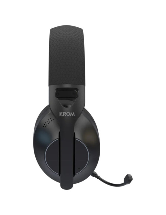 Auriculares Gaming Inalámbricos con Micrófono Krom Phase/ Bluetooth/ Jack 3.5/ USB 2.0/ Negros
