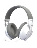 Auriculares Gaming Inalámbricos con Micrófono Krom Phase/ Bluetooth/ Jack 3.5/ USB 2.0/ Blancos