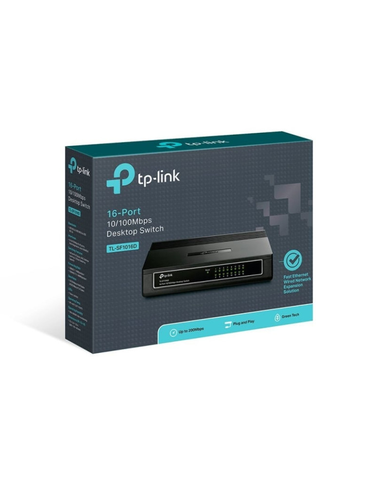 Switch TP-Link TL-SF1016D 16 Puertos/ RJ-45 10/100