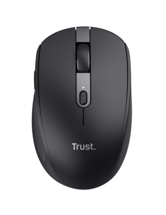Ratón Inalámbrico Trust Ozaa Compact Wireless/ Batería recargable/ Hasta 3200 DPI/ Negro