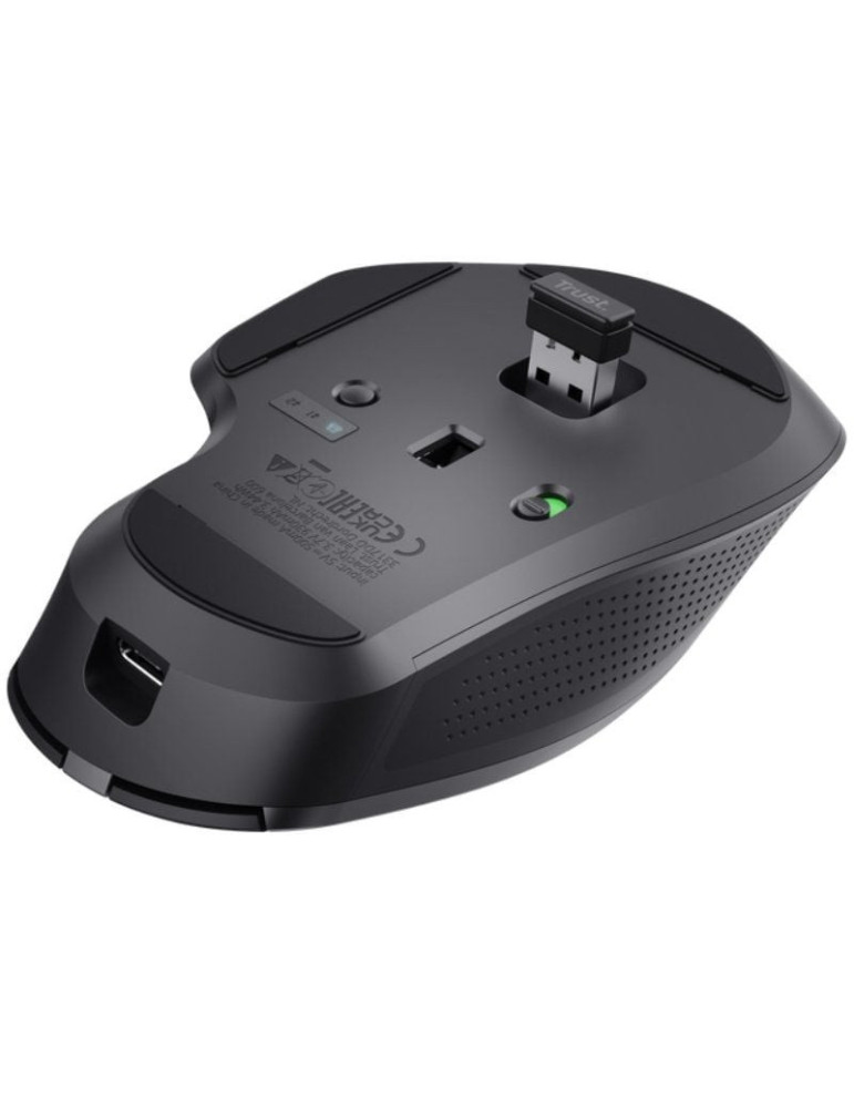 Ratón Inalámbrico Trust Ozaa+/ Batería recargable/ Hasta 3200 DPI