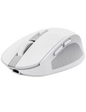Ratón Inalámbrico Trust Ozaa Compact Wireless/ Batería recargable/ Hasta 3200 DPI/ Blanco