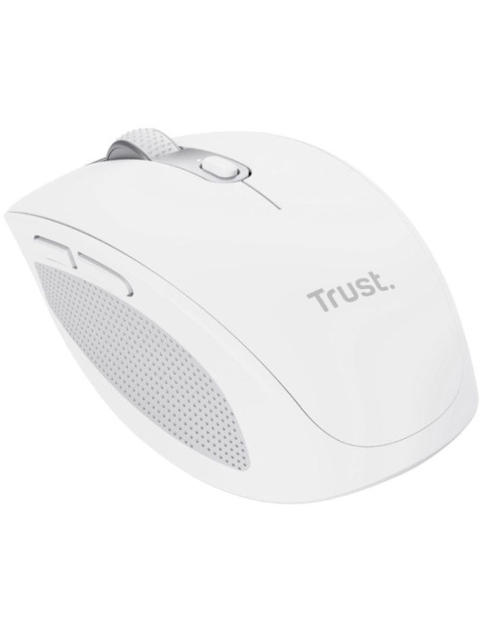 Ratón Inalámbrico Trust Ozaa Compact Wireless/ Batería recargable/ Hasta 3200 DPI/ Blanco