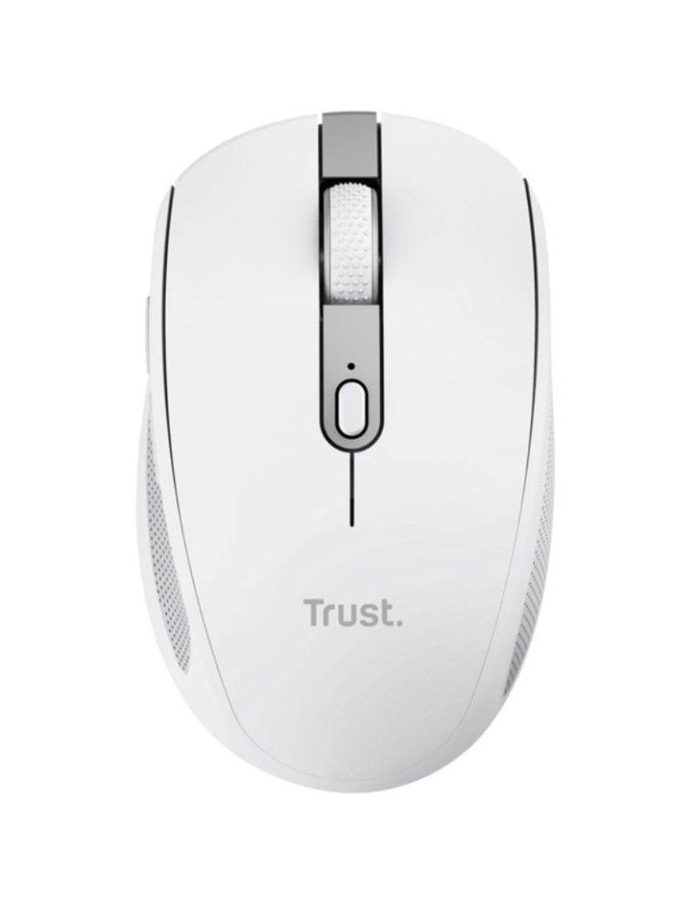 Ratón Inalámbrico Trust Ozaa Compact Wireless/ Batería recargable/ Hasta 3200 DPI/ Blanco