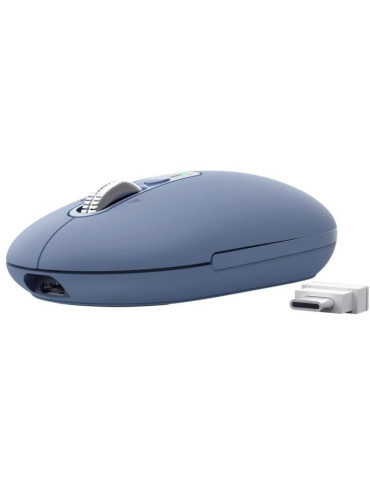 Ratón Inalámbrico Trust Seron 26020/ Batería recargable/ Hasta 3200 DPI/ Azul