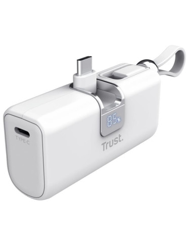 Powerbank 5000mAh Trust Pacto 26105/ 18W/ Blanca