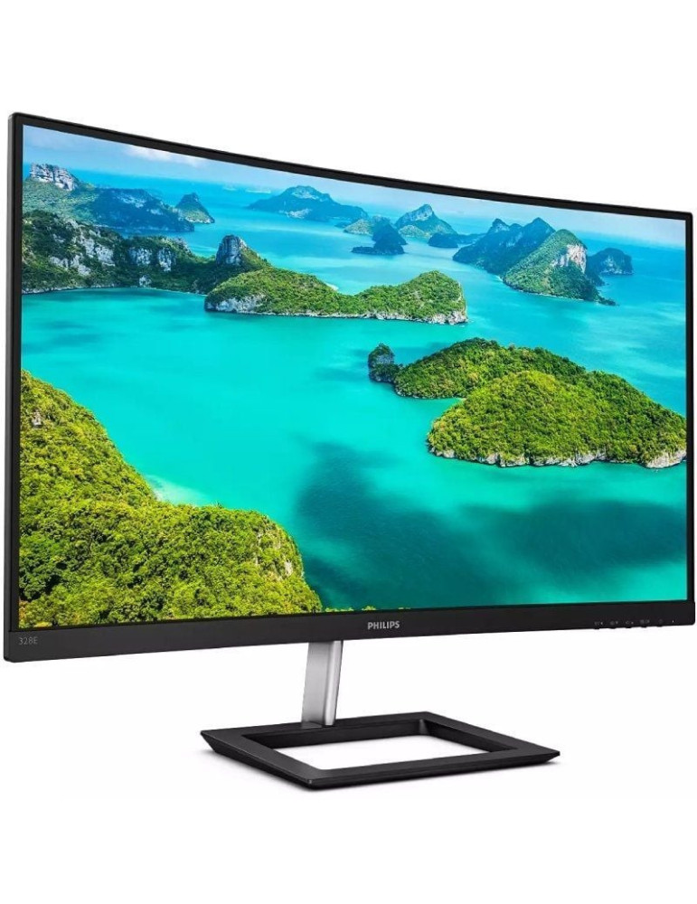 Monitor Profesional Curvo Philips E-Line 328E1CA 31.5"/ 4K/ Multimedia/ Negro