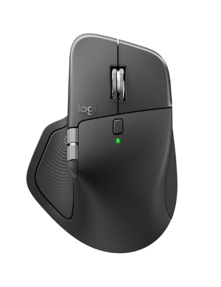 Ratón Ergonómico Inalámbrico Logitech MX Master 4/ Batería recargable/ Hasta 8000 DPI/ Grafito