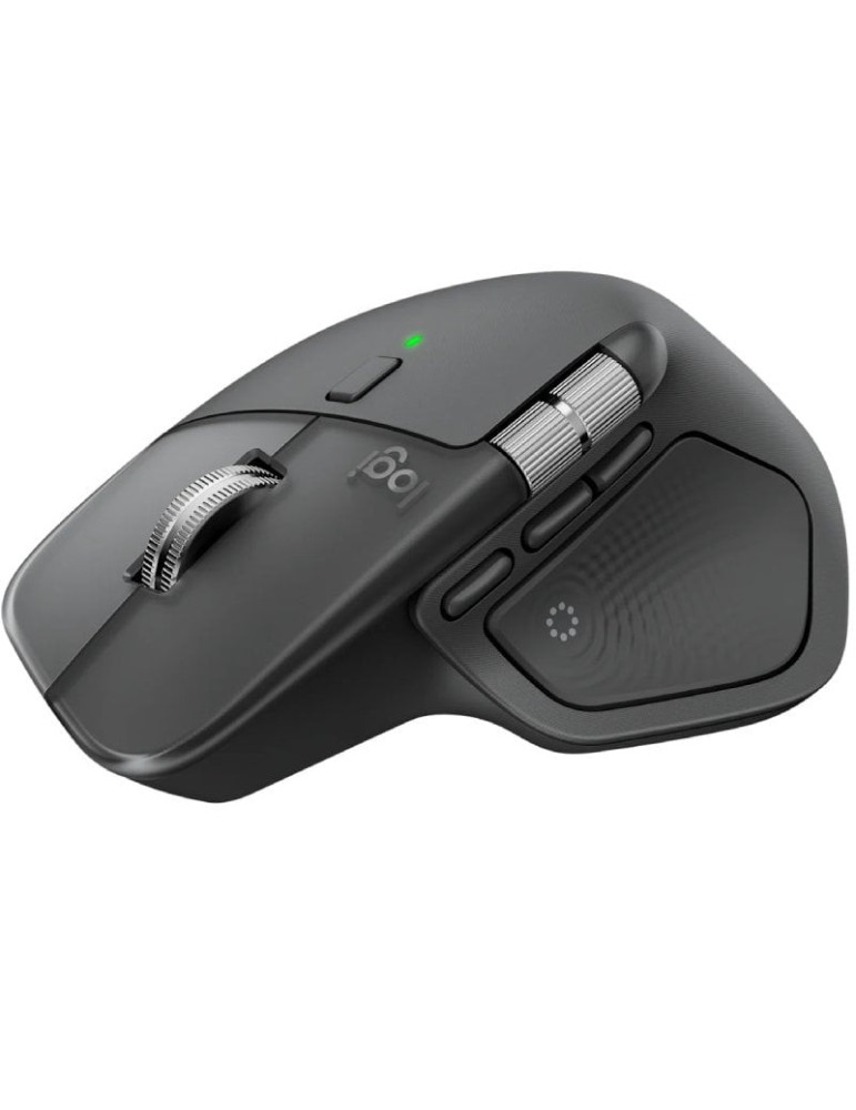 Ratón Ergonómico Inalámbrico Logitech MX Master 4/ Batería recargable/ Hasta 8000 DPI/ Grafito