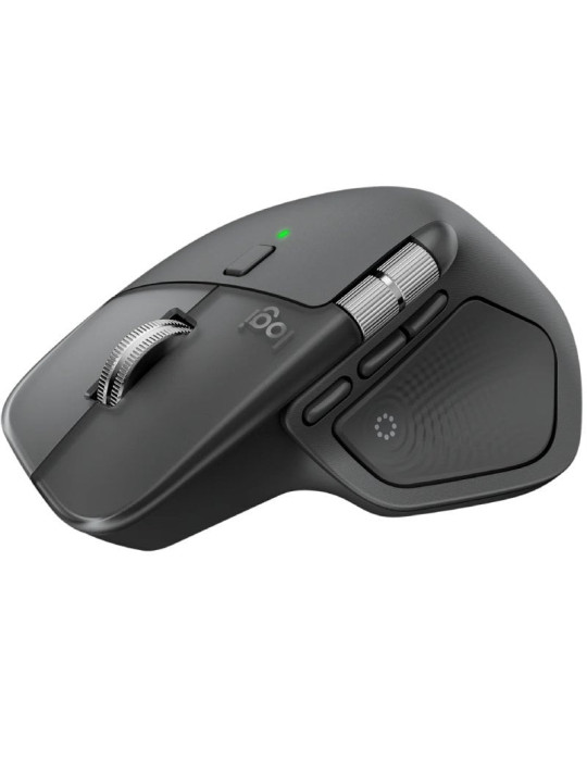 Ratón Ergonómico Inalámbrico Logitech MX Master 4/ Batería recargable/ Hasta 8000 DPI/ Grafito