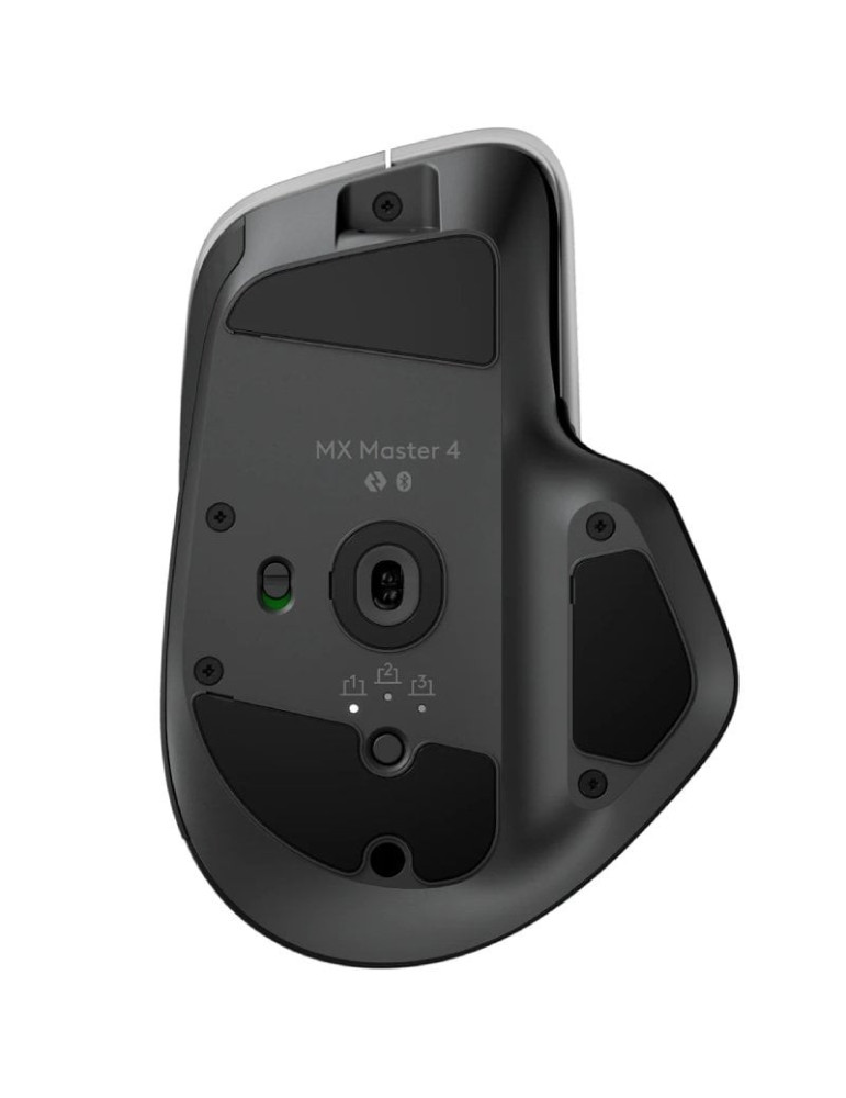 Ratón Ergonómico Inalámbrico Logitech MX Master 4/ Batería recargable/ Hasta 8000 DPI/ Grafito