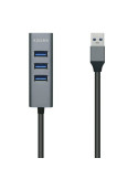 Hub USB 3.0 Aisens A106-0507/ 4xUSB/ Gris