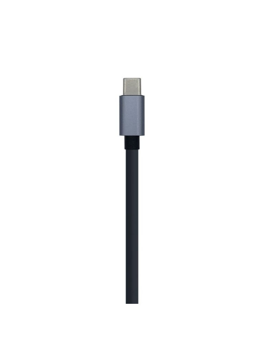 Hub USB Tipo-C Aisens A109-0396/ 3xUSB/ 1xRJ45/ Gris