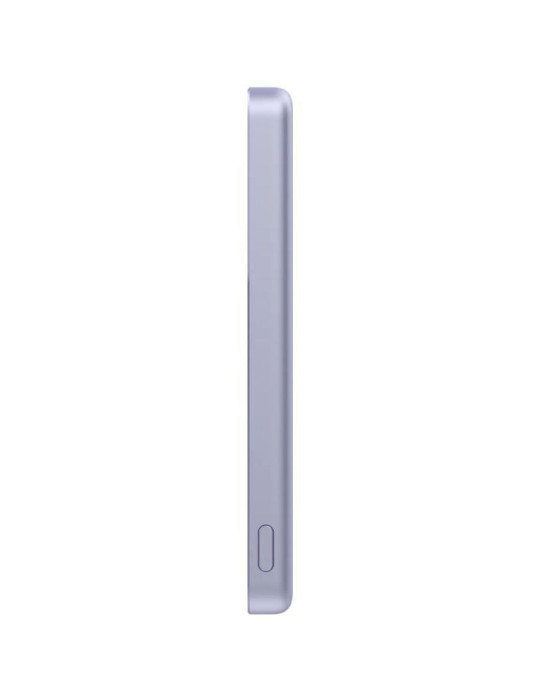 Powerbank 5000mAh Xiaomi Super Slim Magnetic Power Bank 5000/ Wireless/ Púrpura/ Incluye Cable USB Tipo-C