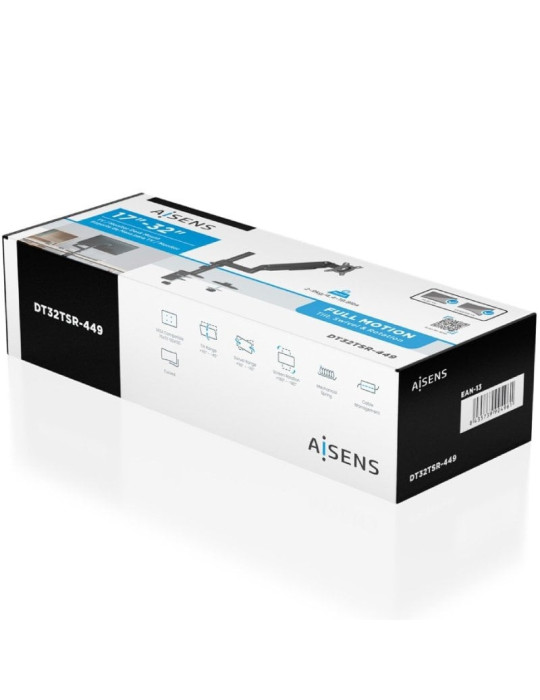 Soporte de Mesa con Contrapeso para Monitor Aisens DT32TSR-449/ Giratorio/ Inclinable/ hasta 9kg