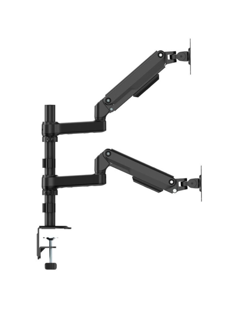 Soporte de Mesa con Contrapeso para 2 Monitores Aisens DT32TSR-453/ Giratorio/ Inclinable/ hasta 9kg