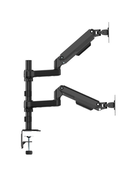 Soporte de Mesa con Contrapeso para 2 Monitores Aisens DT32TSR-453/ Giratorio/ Inclinable/ hasta 9kg