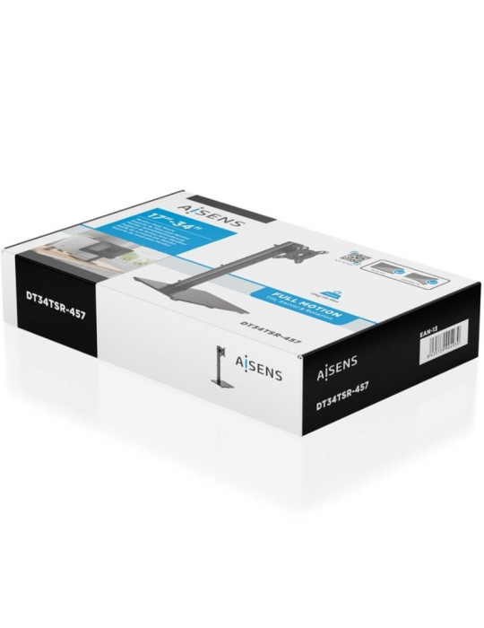 Soporte de Mesa para Monitor Aisens DT34TSR-457/ Giratorio/ Inclinable/ hasta 12kg