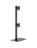 Soporte de Mesa para 2 Monitores Aisens DT34TSR-459/ Giratorio/ Inclinable/ hasta 12kg