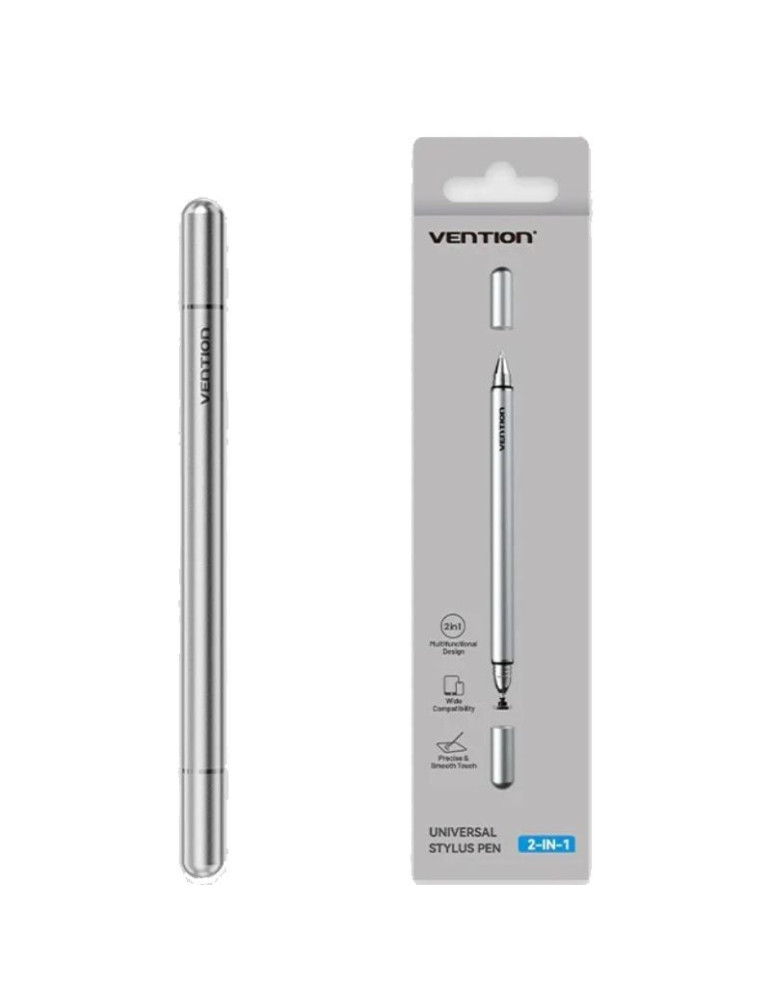 Lápiz Óptico Vention KQMH0/ para Android y Apple/ Aluminio Gris
