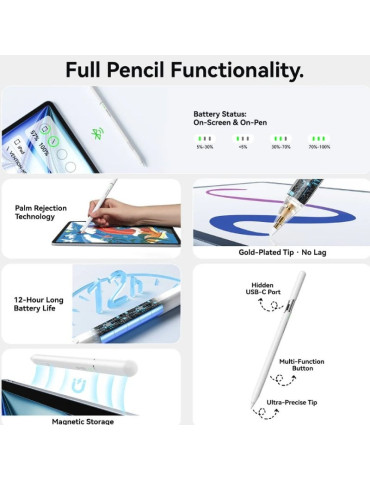 Lápiz Óptico Vention KQNW0/ para iPad/ Blanco 2