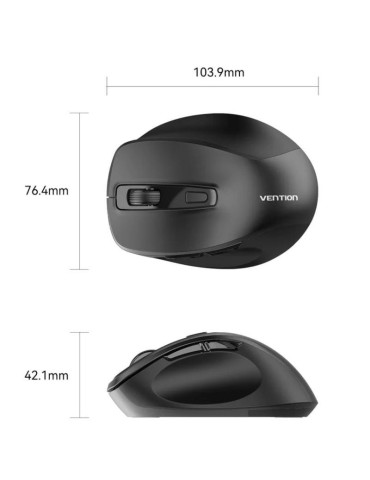Ratón Ergonómico Inalámbrico Vention KTMB0/ Hasta 4000 DPI 2