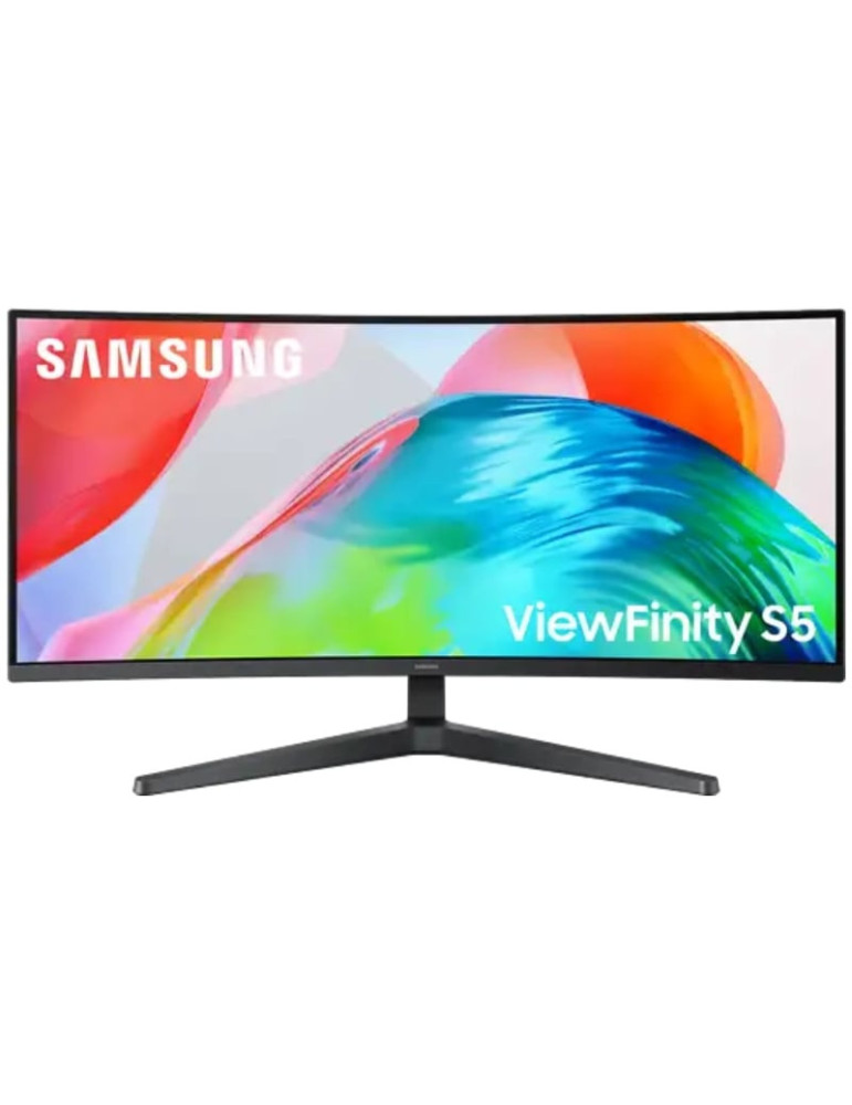 Monitor Profesional Ultraparonámico Curvo Samsung ViewFinity S S34H550GAU 34"/ UWQHD/ Negro