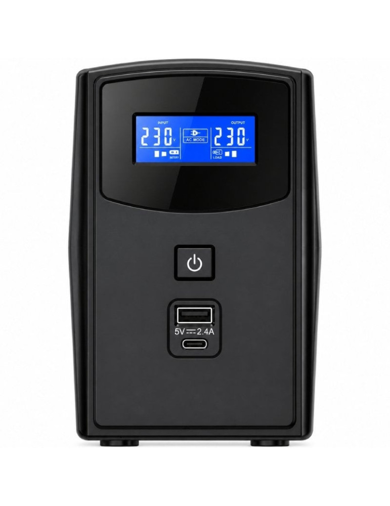 SAI Línea Interactiva Phasak SIRIUS 800 VA Interactive/ 800VA-480W/ 2 Salidas/ Formato Torre